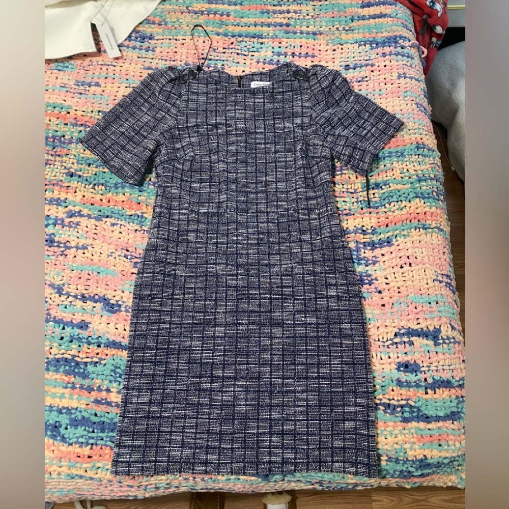 Calvin Klein short sleeve navy dress